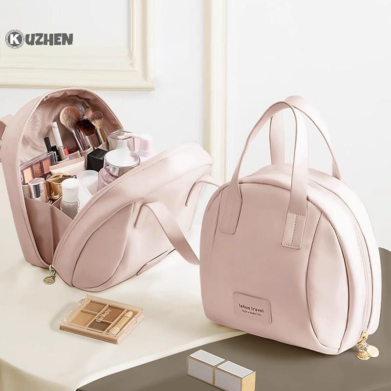 Kuzhen Túi Đựng Trang Điểm Thời Trang PU Du Lịch Nữ Da Mỹ Phẩm Túi Xách Di Động Qua Đêm Cuối Tuần Son Môi Nước Hoa Túi Làm Đẹp HOT