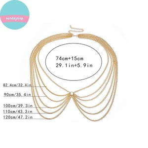Sund Nữ Gợi Cảm Bụng Dây Xích Đi Biển Eo Dây Xích Cơ Thể Thời Trang Boho Trang Sức Cơ Thể VN