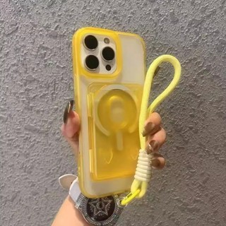 Ốp điện thoại TPU chống sốc từ tính 3 trong 1 cho iPhone 16 Pro Max 15 14 13 12 11 Pro Max 14Plus 15Plus 16Plus có giá đỡ thẻ và dây buộc