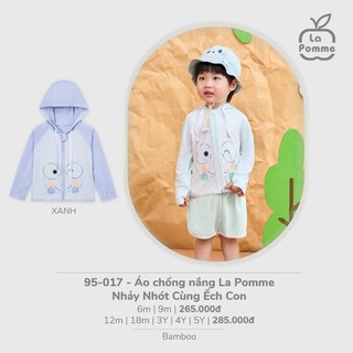 La pomme Áo chống nắng La Pomme Nhảy Nhót Cùng Ếch Con - cho bé T6.0