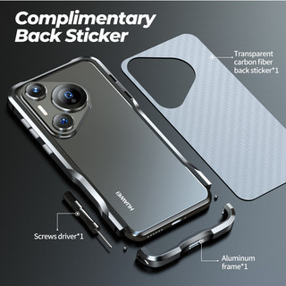[JLK] Ốp Lưng Nhôm Cho Huawei Pura 70 Ultra 70 Pro + Ốp Lưng P70 Pro P70 Khung Kim Loại Siêu Chống Sốc Vỏ Điện Thoại