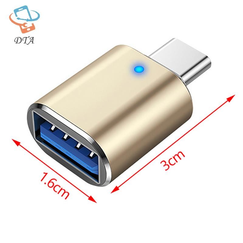[DTA] Bộ chuyển đổi nhôm USB 3.0 sang Type C OTG sang USB C USB-A sang Micro USB Type-C Bộ chuyển đổi nữ cho Pro / Air và điện thoại thông minh VN