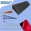 JUIC Rise Threshold Ramps, Dải chuyển tiếp sàn tự dính 60cm, PVC chống thấm nước Thân thiện với người đi xe lăn Ramps Hộ gia đình
