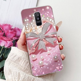 Dành Cho Samsung Galaxy A6 + (2018) A605G / A6 (2018) A600F Mới Thanh Lịch Tranh Hoa Mèo Silicon Mềm TPU Ốp Điện Thoại