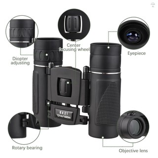 Ống nhòm Mini nhẹ Ống nhòm bỏ túi có thể gập lại cho người lớn Trẻ em Chim Opera Xem tham quan Đi bộ đường dài Nhà hát hòa nhạc du lịch