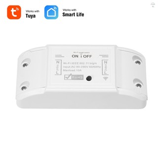 Công tắc thông minh Wifi Tương thích với Amazon Alexa & cho Bộ hẹn giờ gia đình Công tắc điều khiển từ xa không dây 10A / 2200W cho Android / IOS Điều khiển ứng dụng cho thiết bị điện Tự động hóa nhà thông minh đa năng