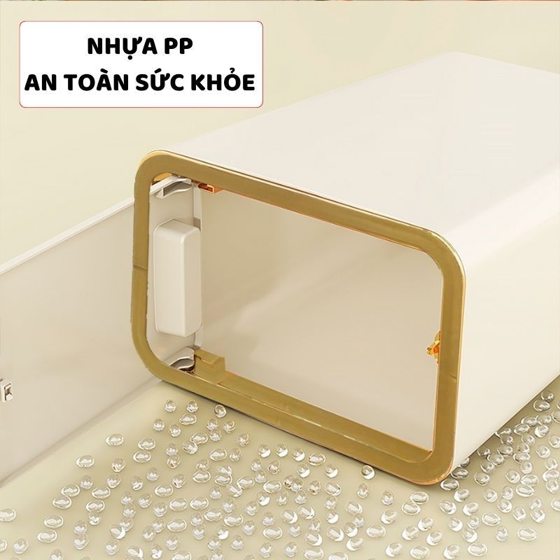 Thùng Rác Có Nắp Bật Thông Minh, Thùng Rác Khe Hẹp Tiết Kiệm Không Gian TR030 AMIZIN