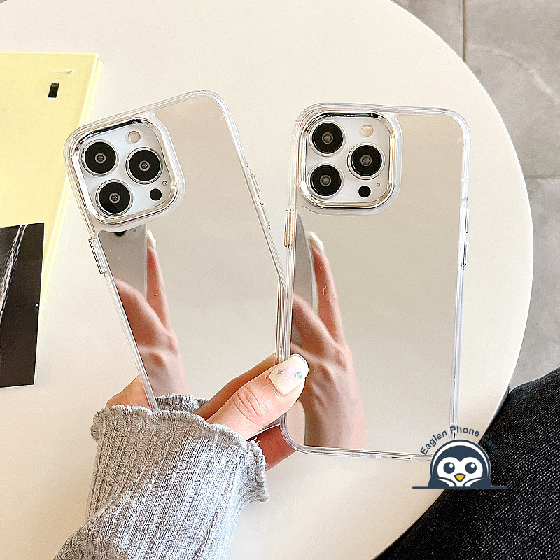 Vỏ Trong Suốt Gương Mỹ Phẩm Đơn Giản Cho Realme C63 C61 C67 C65 C55 C53 C51 C35 C33 C30 C25S C25Y C21Y C17 C15 C12 C1 7i Q5i U1 F9 V23 Vỏ Điện Thoại Mềm Chống Sốc Ốp Lưng