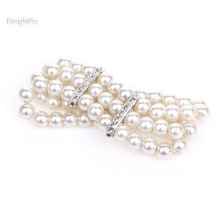 K2nightfee 3 Hàng Ngọc Trai Kim Cương Giả Vòng Tay Co Giãn Vòng Tay Mô Phỏng Ngọc Trai Nhiều Lớp Đính Hạt Lắc Tay Nữ Trang Sức Quà Tặng VN