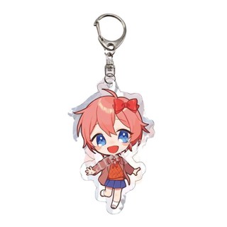 Móc khóa mặt dây chuyền Acrylic hình nhịp tim câu lạc bộ văn học anime xung quanh cây mùa hè lili shiri monica