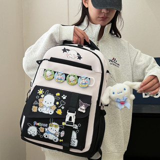 YT2 Sanrio Pochacco Kuromi Ba Lô Dung Tích Lớn In Nhẹ Thời Trang Nữ Hoạt Hình Túi Đi Học TY2