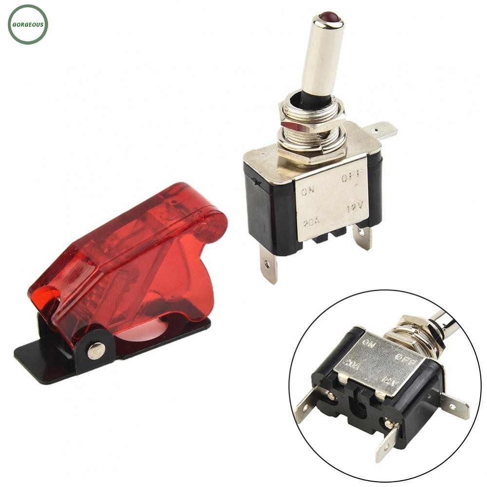 Toggle Switch Heavy Duty LED On-Off RED SPST Safety 1 Pc 20 AMP ...