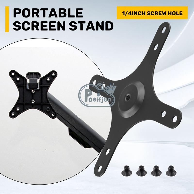 Màn Hình Di Động Gắn Giá Đỡ Tấm VESA 1 / 4 Inch Vít Lỗ Đến 100x100mm 75x75mm, M4 Vít Bộ Giá Đỡ Treo Tường