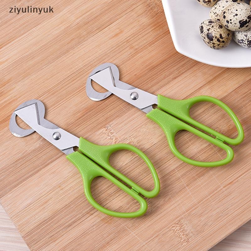 Ziyulinyuk Kéo Trứng Thép Không Gỉ Chim cút Trứng Kéo Dụng Cụ Mở Trứng Lưỡi Mở Dụng Cụ Sáng Tạo Cho Phụ Kiện Nhà Bếp EN