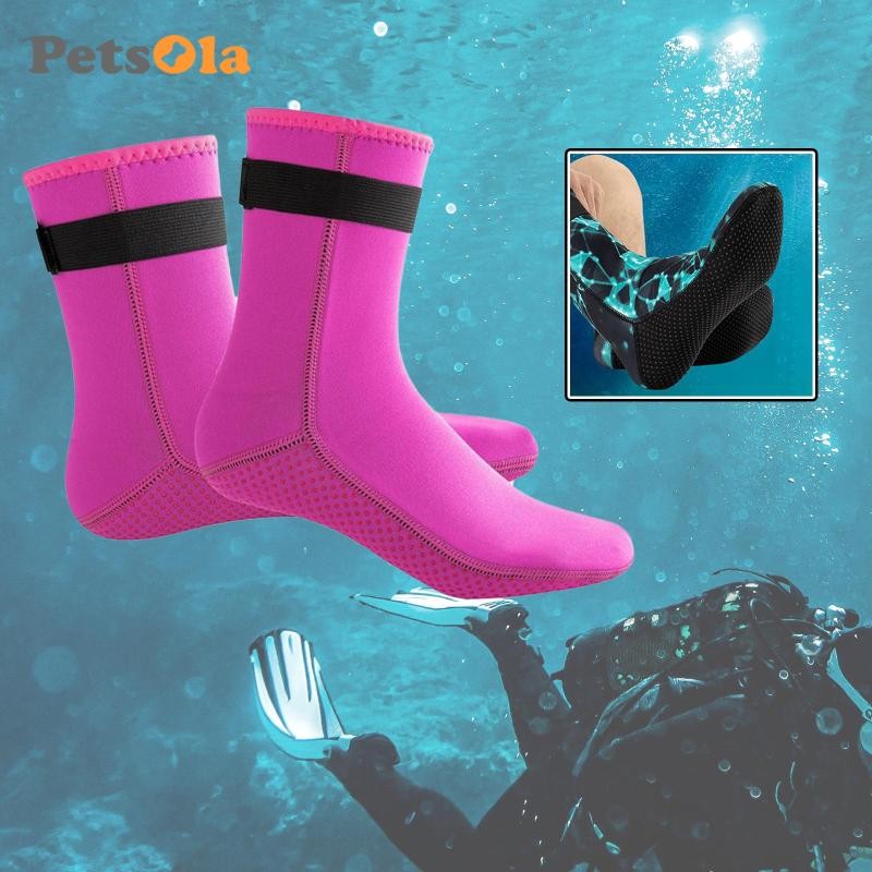Vớ Lặn Wetsuit Tất Nam Nữ Mềm Mại Chống Thấm Nước Chống Trơn Trượt Bơi Giày Lặn 3 Mm Neoprene Cho Lặn Kayaking
