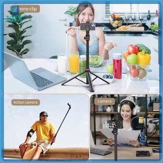 Chân đế đèn YRX V-200 Chân đế ba chân cho kẹp điện thoại Camera hành động Cầm tay COB Light Hợp kim nhôm di động Giá đỡ ánh sáng 2M.