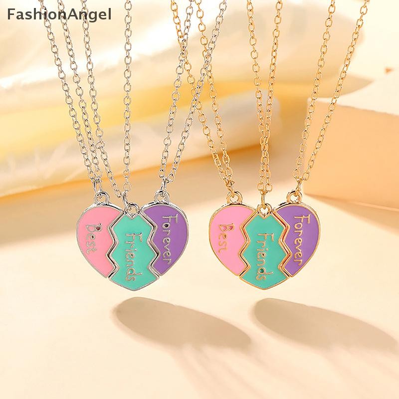 Fashionangel 1 Bộ Vòng Cổ BFF Cho Chị BFF Sinh Nhật Tình Bạn Trang Sức Quà Tặng Người Bạn Thân Nhất Mãi Mãi Vòng Cổ Cho 3 Cô Gái Phù Hợp Với Trái Tim Mặt Dây Chuyền VN