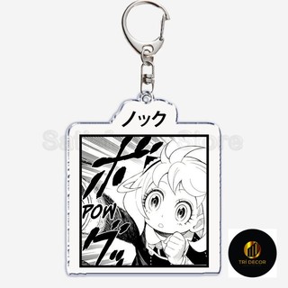 Móc khóa Anime SPY X Family Dễ Thương Nhân Vật Anya Yor Loid Bond 2 Mặt Trong Suốt Phụ Kiện Trang Trí Dễ Thương