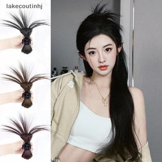 Lu Nửa Buộc Tóc Móng Vuốt Shuttlecock Tóc Giả Bắt Kẹp Lười Thịt Viên Nữ Cao Đuôi Ngựa Phụ Kiện Tóc tinhj