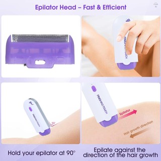 Máy tẩy lông Laser không đau cho bikini, cạo râu, cạo lông mặt, tay, chân USB, chăm sóc sức khỏe