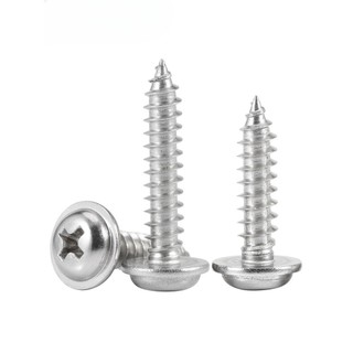 (((LXY) Đầu tròn chữ thập bằng thép không gỉ 304 có đệm tự khai thác (PWA) M1.4-M5 * L3-50mm (RM-VN-1)