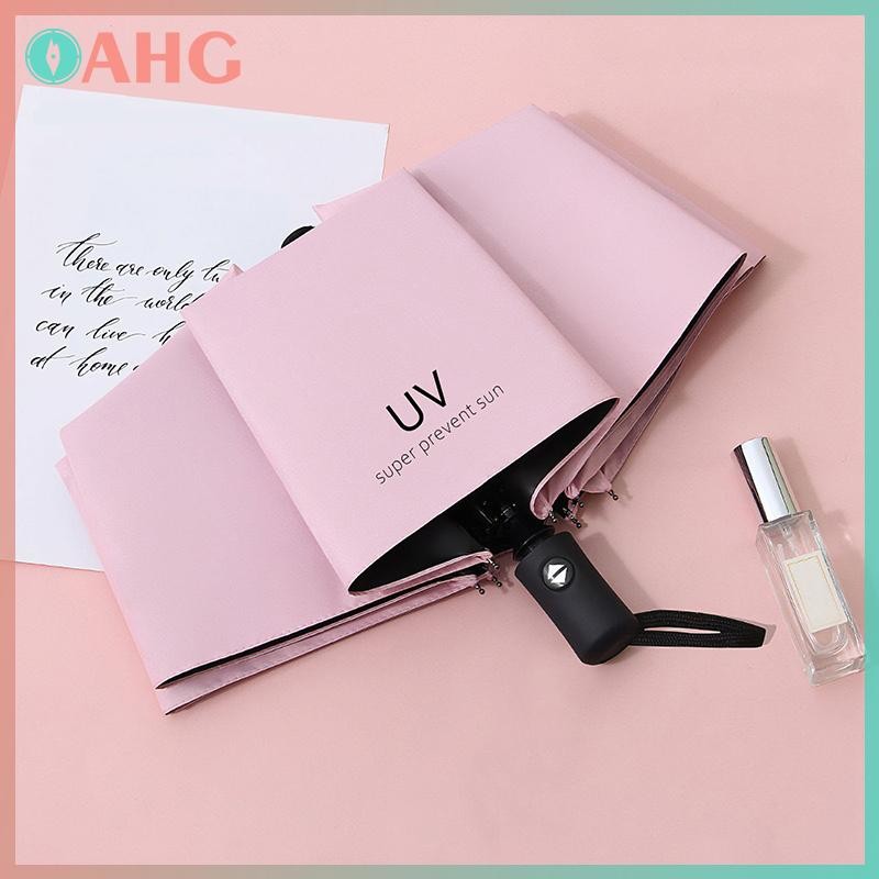 THÊM Có thể gập lại Hướng dẫn sử dụng / Ô tự động Ô chống nước và chống gió Ô chống tia cực tím Ô màu trơn đơn giản BSS