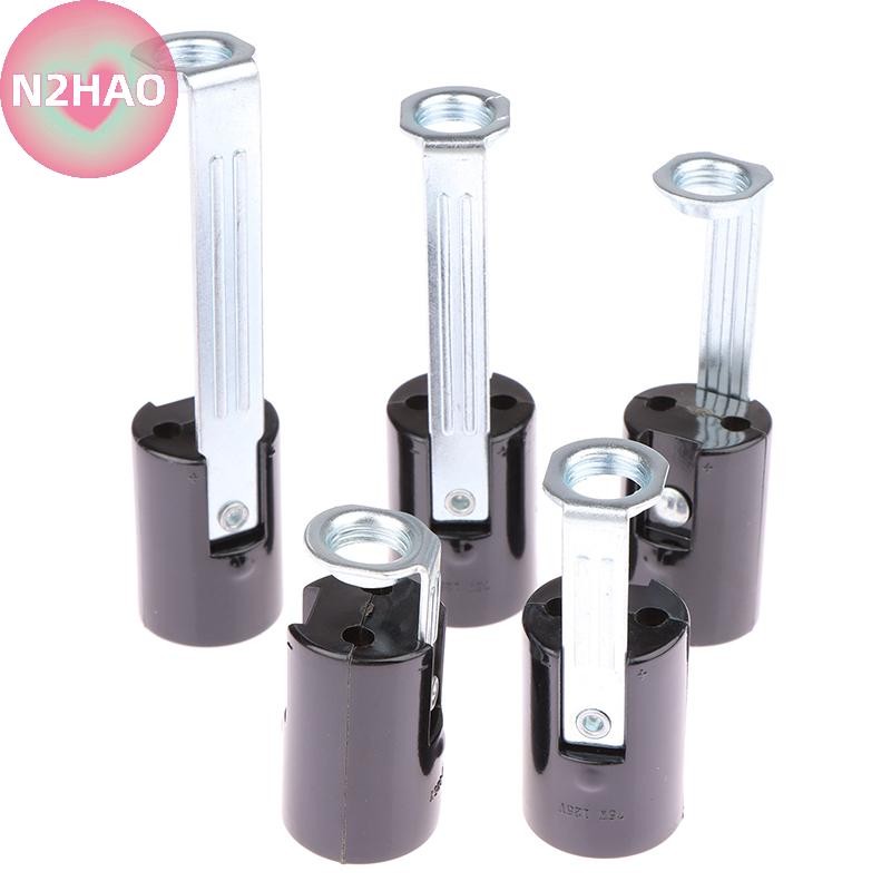 N2HAO 10 Chiếc E14 43mm 53mm 68mm 76mm 86mm Đèn Chùm Nhựa Chiều Cao Đèn Giá Đỡ Đèn Phụ Kiện Đèn Nến Đế Ổ Cắm n