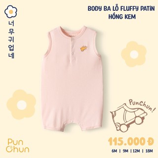 Punchun Ss2025 Body ba lỗ Fluffy patin cho bé
