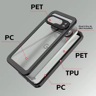 ốp lưng pixel 10 chống nước IP68 cho Google Pixel 9 Pro XL 7 8 Pro 8A 9A Lặn dưới nước Bơi thể thao ngoài trời Fundas