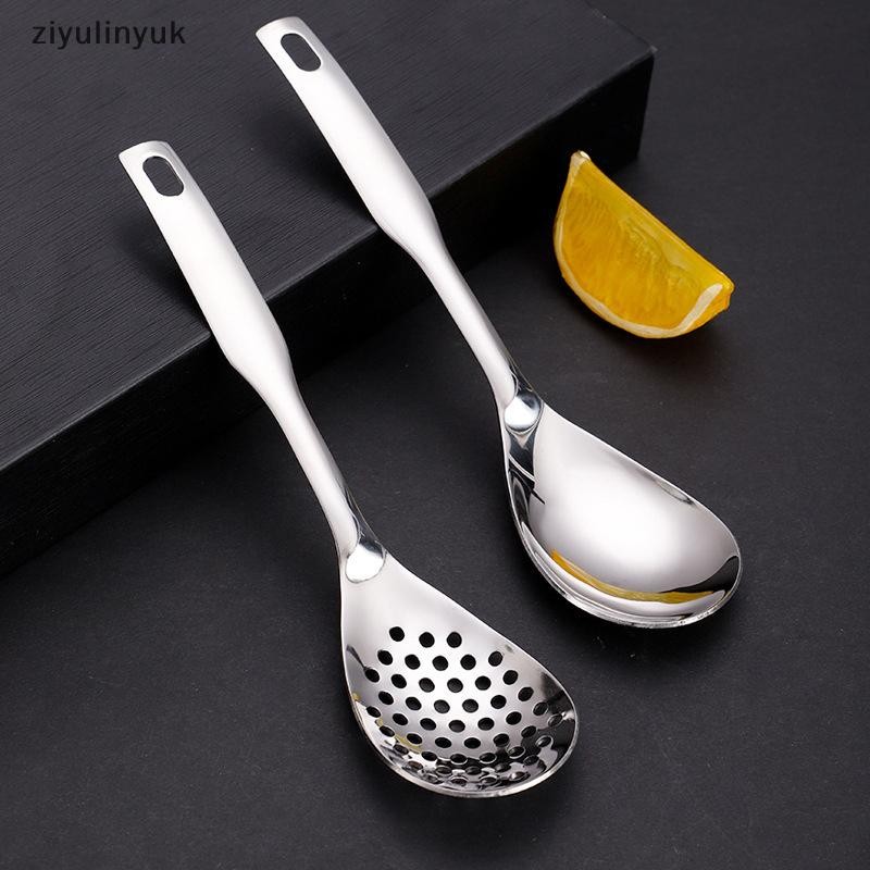 Ziyulinyuk Thìa Nhà Bếp Bằng Thép Không Gỉ Có Lỗ Ẩm Thực Cá Caviar Builder Roe Sauce Lọc Thìa Nhà Bếp Nấu Ăn Tiện Ích EN
