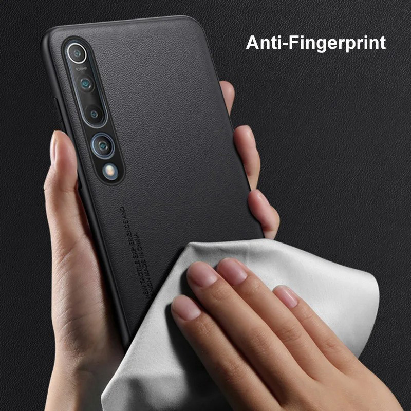 Vỏ Da Cho Xiaomi Mi 10 / 10 Pro 5G Vỏ PU Mờ Sang Trọng Chống Sốc