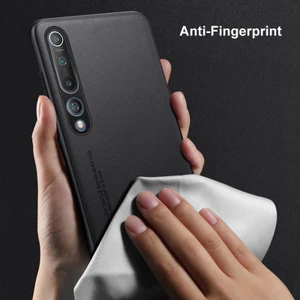 Vỏ Da Cho Xiaomi Mi 10 / 10 Pro 5G Vỏ PU Mờ Sang Trọng Chống Sốc