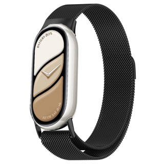 Dây đeo thể thao bằng thép không gỉ cho Xiaomi Mi Band 10 Milan Vòng lặp từ tính Tương thích với Miband 10 NFC