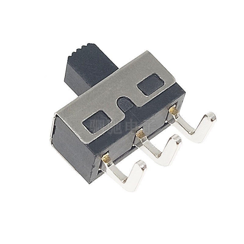 SS12D10 Công tắc chuyển đổi D06 / D11G5 Chân thẳng cong 3 chân 2 bánh Công tắc trượt dọc 1P2T Dòng điện cao