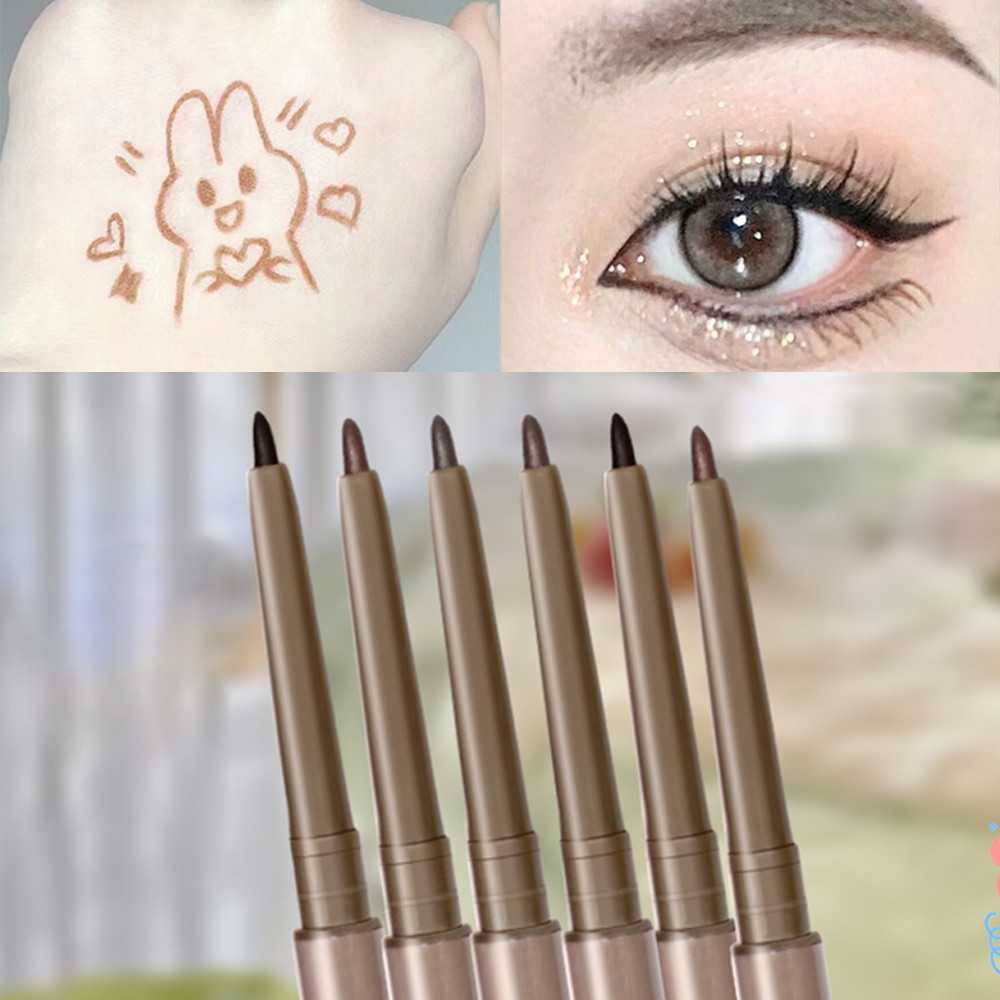 Bút kẻ mắt siêu mịn 1,5mm Bút chì Gel tằm nằm - Bút lông mày chống nhòe chống nước cho người mới bắt đầu trang điểm