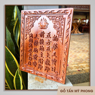 Bài vị, Linh vị thờ Ông Táo, Thần Tài Thổ Địa bằng gỗ tự nhiên, chạm khắc tinh xảo theo yêu cầu