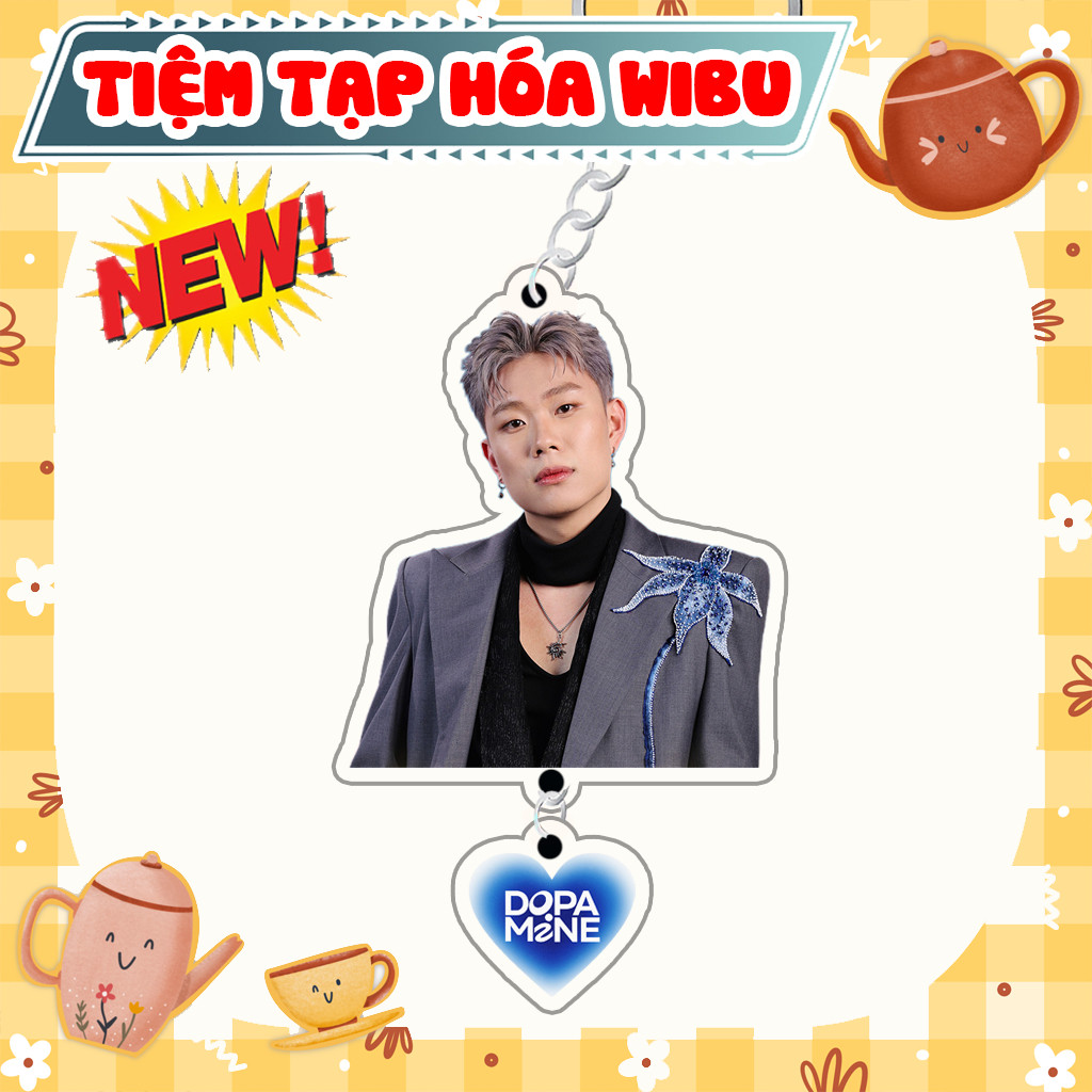 Móc Khoá Keychain Acrylic Dương Domic Dopamine Fans 2 Mảnh Mất Kết Nối Tràn Bộ Nhớ Album Debut Tiệm Tạp Hóa Wibu