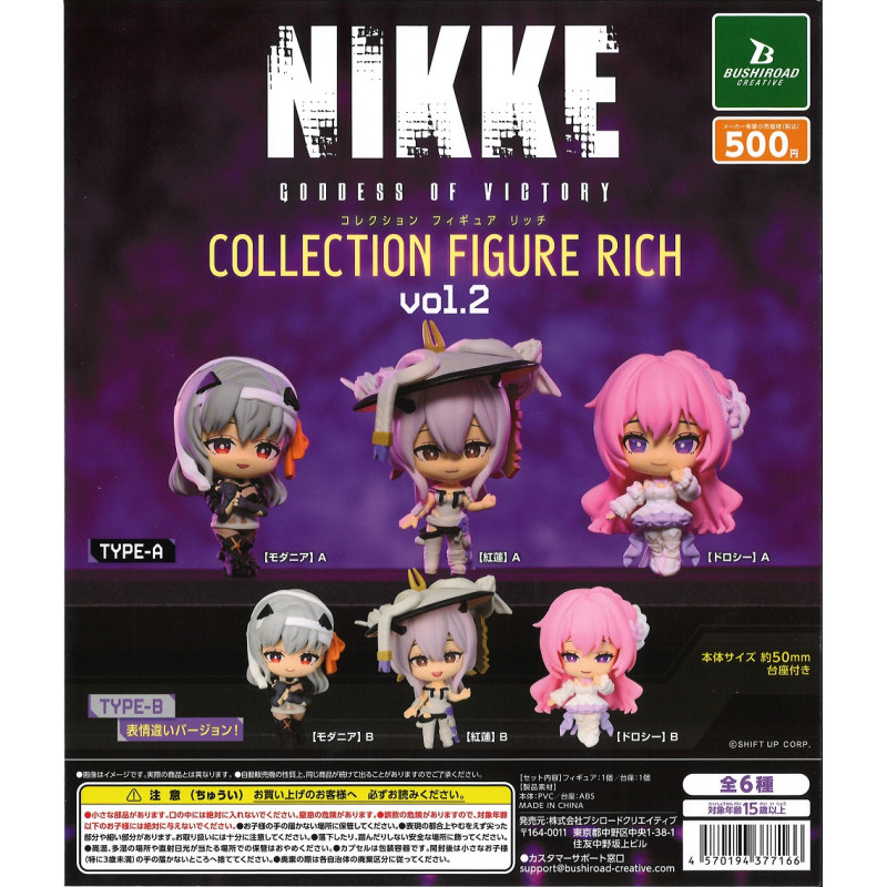 [BTF] Hàng có sẵn Nhật Bản BUSHIROAD Gashapon Nữ thần chiến thắng NIKKE Q Phiên bản Đồ trang trí Thứ hai WWQ5