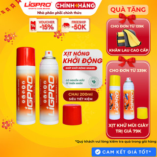 [Chai 200ml] Xịt nóng khởi động LIGPRO Chiết xuất từ thiên nhiên Giảm đau giúp khởi động hiệu quả