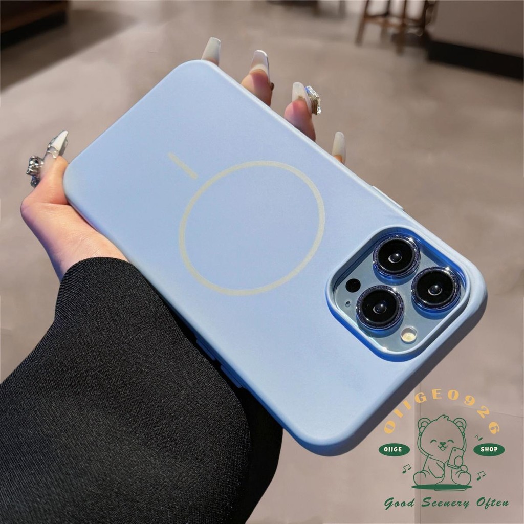 【 Ốp lưng iphone16 】 Ốp điện thoại từ tính lỏng cảm giác da iphone16 Pro Max 15 14 13 12 11 cho vỏ iPhone Vỏ mềm silicon TPU chống sốc