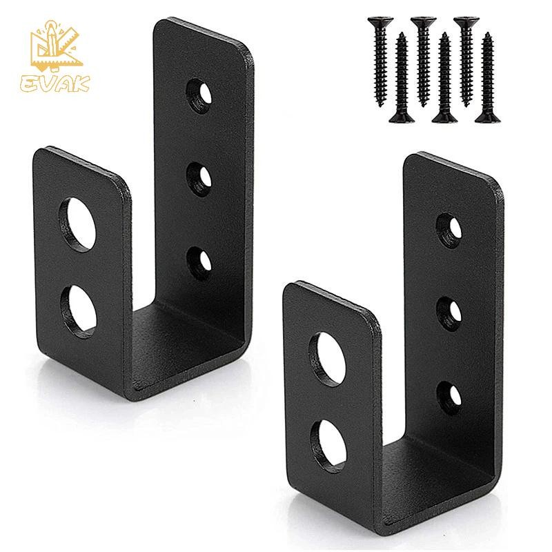 Alittlesetrtu 2x4 Cửa Rào Chắn Chân Đế Thanh An Ninh Chữ U Giá Đỡ Thiết Bị Hạng Nặng Khóa Đêm Cửa Rào Chắn Cửa Gia Cố Chân Đế VN