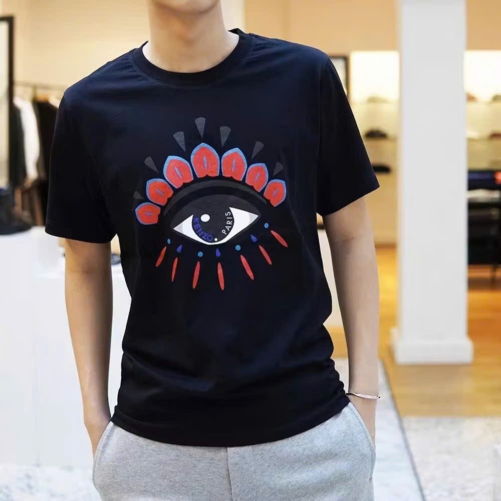 Áo Thun Mắt Lông Mi Đỏ KCloset Áo Phông Cotton Dày Dặn Dáng Rộng Nam Nữ NA925