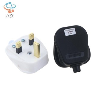 [DTA] Anh Cắm Điện Có Thể Tháo Rời Loại G Trắng Đen 3 Pin UK Main Plug 13A Thiết Bị Lắp Ráp Dây Nguồn Cầu Chì Đầu Nối Dây VN
