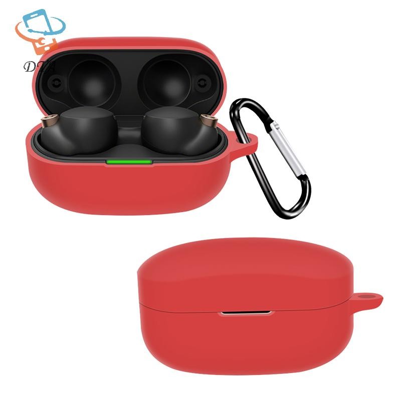 [DTA] Ốp Silicon Mềm Cho Vỏ Tai Nghe WF-1000XM4 Hộp Sạc Bảo Vệ Tai Nghe Không Dây Có Móc VN