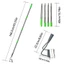 Cinna Đa Năng Inox Vườn Xẻng Rỗng Hoe Làm Cỏ Cỏ Đất Rêu Với 4 Phần Tay Mở Rộng