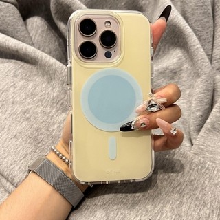 Ốp điện thoại giá đỡ từ tính thạch màu trơn tiên tiến Thích hợp cho iPhone16 15 14 13 Pro max Bảo vệ Camera chống sốc Vỏ cứng chống rơi