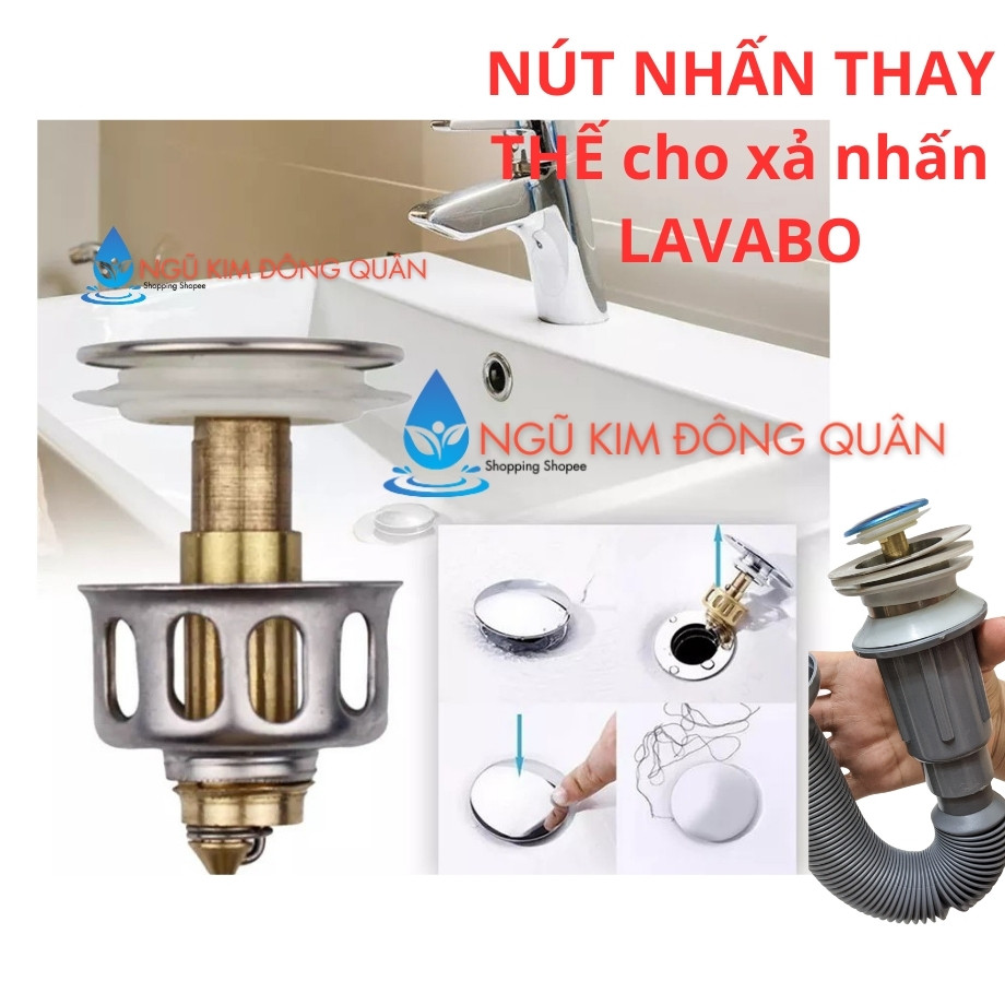 Xả lavabo linh kiện nhấn,Nút nhấn thay thế phụ kiện bộ xả nhấn lavabo ...