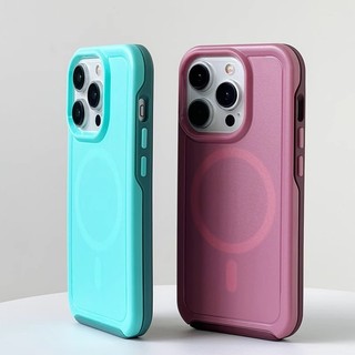 Ốp điện thoại mờ từ tính bảo hiểm toàn diện tương thích cho iPhone 16 Pro Max 15 14 13 12 Pro Max 14 / 15 / 16plus 11 Ốp cứng mờ chống sốc và rơi mạnh