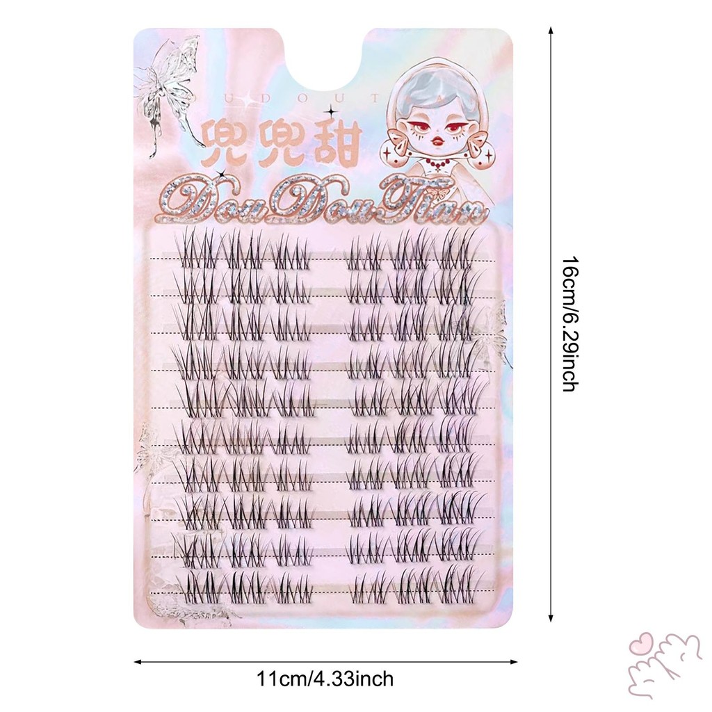 Mix Cụm lông mi DIY 7-12mm Cụm lông mi Wispy chống thấm nước