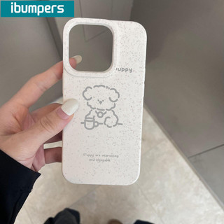 ibumpers Ốp Lưng IPhone Đơn Giản Đáng Yêu Họa Tiết Con Chó Con Cho IPhone 16 15 14 12 13 11 Pro Max IP 7 8 Plus X XS XR Ốp Điện Thoại Silicon Mềm Chống Sốc
